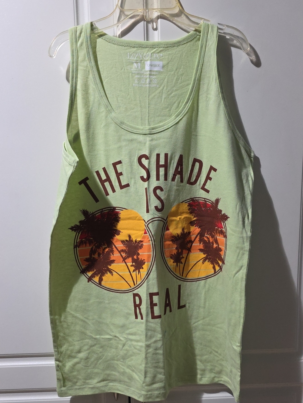 The Shade Is Real Palm Sunglasses Graphic Tank
